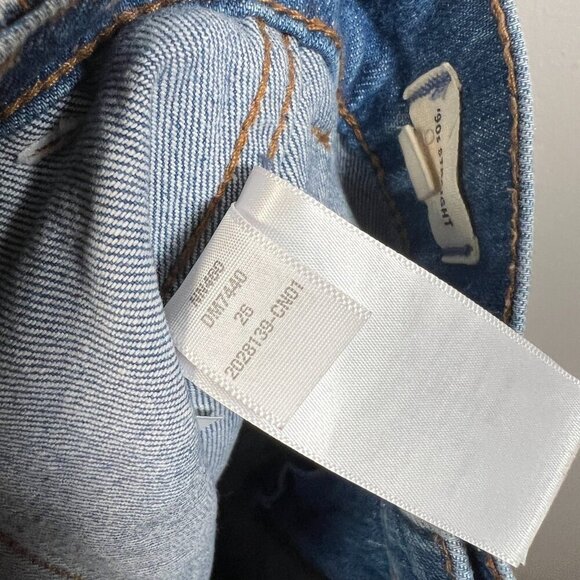 Madewell 90s Straight Utility High Rise Jeans Size 26 Blue Denim Retro - Picture 12 of 12